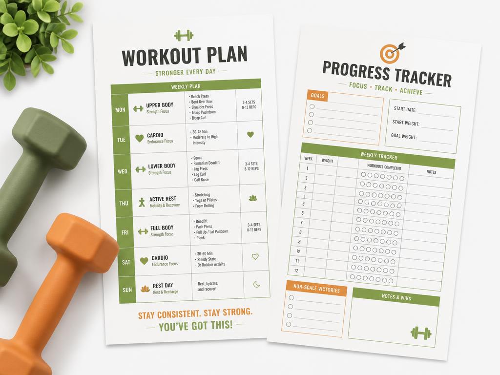 Fitness Coach & Gym Templates Pack template mockup